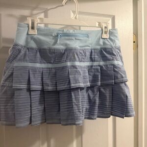 Lululemon Light Blue Pleated Women's Tennis Skort